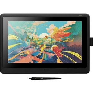 Wacom Cintiq 16 Pen Display - Graphics Tablet - 15.6" LCD - 13.60" (345.44 mm) x 7.60" (193.04 mm) - Full HD Cable - 16.7 Million Colors - 8192 Pressure Level - Pen - HDMI - PC, Mac - Black