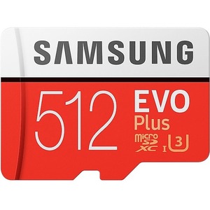 Samsung EVO Plus 512 GB Class 10/UHS-I (U3) microSDXC