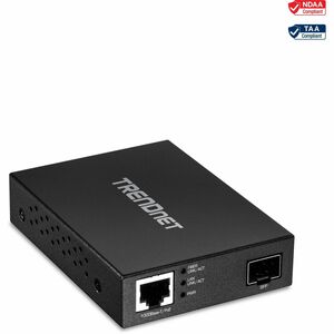 TRENDnet Gigabit Poe Pd SFP Fiber Media Converter; Poe Powered 100/1000Base-T to SFP Fiber
