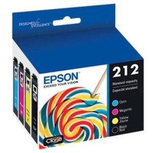 Epson T212 Original Standard Yield Inkjet Ink Cartridge - Combo Pack - Black, Color Pack