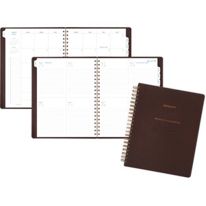 At-A-Glance Signature Collection Weekly/Monthly Planner - Academic/Professional - Yes - Weekly, Monthly - 1.1 Year - July 2020 till July 2020 - 1 Week, 1 Month Double Page Layout - 8 3/4