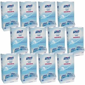 PURELL%C2%AE+Cottony+Soft+Sanitizing+Wipes+-+5%26quot%3B+x+7%26quot%3B+-+White+-+120+Per+Box+-+12+%2F+Carton