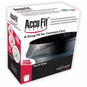 Heritage+RePrime+AccuFit+44-gal+Can+Liners+-+44+gal+Capacity+-+37%26quot%3B+Width+x+50%26quot%3B+Length+-+0.90+mil+%2823+Micron%29+Thickness+-+Low+Density+-+Black+-+Linear+Low-Density+Polyethylene+%28LLDPE%29+-+4%2FCarton+-+50+Per+Box+-+Garbage