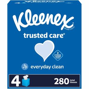 Kleenex+Trusted+Care+Tissues+-+2+Ply+-+8.20%26quot%3B+x+8.40%26quot%3B+-+White+-+70+Per+Box+-+4+%2F+Pack