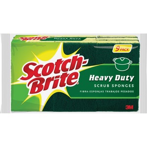 Scotch-Brite+Heavy-Duty+Scrub+Sponges+-+2.8%26quot%3B+Height+x+4.5%26quot%3B+Width+-+45%2FCarton+-+Yellow%2C+Green