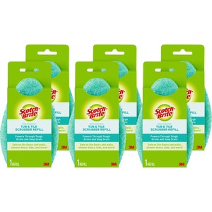 Scotch-Brite+Bath+Scrubber+Refills+-+6+%2F+Carton