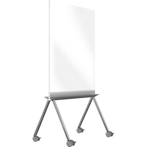 Ghent+Roam+Mobile+Whiteboard+-+36%26quot%3B+%283+ft%29+Width+x+45%26quot%3B+%283.8+ft%29+Height+-+White+Surface+-+Satin+Aluminum+Frame+-+Rectangle+-+Vertical+-+Assembly+Required+-+1+Each