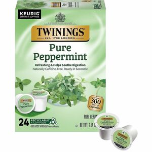 Twinings+of+London+Pure+Peppermint+Herbal+Tea+K-Cup+-+Herbal+Tea+-+0.1+oz+-+24+%2F+Box