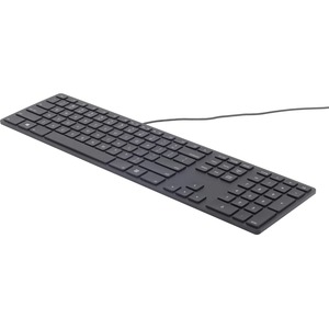 Matias RGB Backlit Wired Aluminum Keyboard for Mac - Black