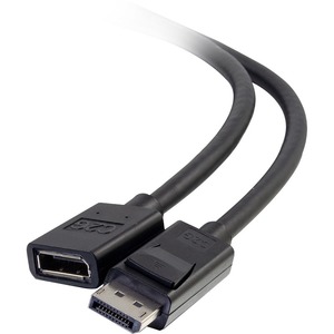 C2G 3ft DisplayPort Extension Cable - M/F - 3 ft DisplayPort A/V Cable for Audio/Video Dev