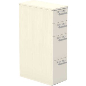 Safco+Skinny+Pedestal%2C+Tall+-+3-Drawer+-+10.8%26quot%3B+x+23%26quot%3B+x+38.5%26quot%3B+-+3+Drawer%28s%29+-+Material%3A+Medium+Density+Fiberboard+%28MDF%29+-+Finish%3A+Textured+Sea+Salt