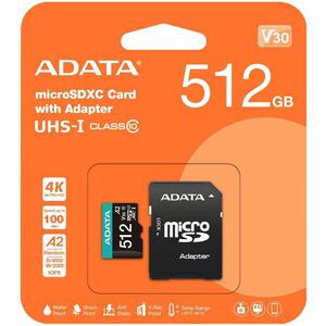 Adata Premier Pro 512 GB Class 10/UHS-I (U3) V30 microSDXC