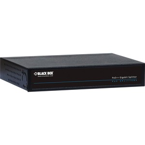 Black Box PoE Splitter - 12 V DC-6.40 A Output - 1 x Ethernet Input Port(s) - 1 x PoE-1 x 