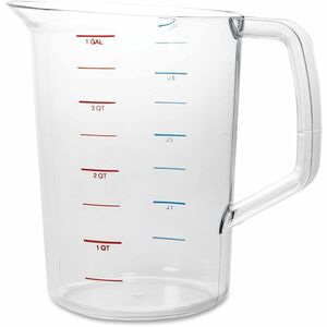 Rubbermaid+Commercial+Bouncer+4+Quart+Measuring+Cup+-+1+gal+-+Clear+-+Polycarbonate+-+Measuring+-+1+Each