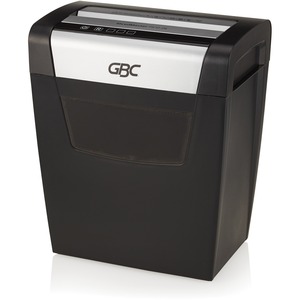 GBC+ShredMaster+PX10-06+Super+Cross-Cut+Paper+Shredder+-+Non-continuous+Shredder+-+Super+Cross+Cut+-+10+Per+Pass+-+for+shredding+Staples%2C+Paper+Clip+-+P-4+-+5.90+ft%2Fmin+-+9%26quot%3B+Throat+-+6+Minute+Run+Time+-+6+gal+Wastebin+Capacity+-+Black%2C+Chrome