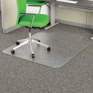 Deflecto+EconoMat+Chair+Mat+-+Commercial%2C+Carpet%2C+Office+-+53%26quot%3B+Length+x+45%26quot%3B+Width+x+0.100%26quot%3B+Thickness+-+Clear+-+1Each