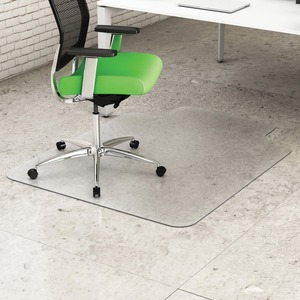 Deflecto+Earth+Source+Hard+Floor+Chair+Mat+-+Hard+Floor+-+53%26quot%3B+Length+x+45%26quot%3B+Width+x+0.100%26quot%3B+Thickness+-+Lip+Size+12%26quot%3B+Length+x+25%26quot%3B+Width+-+Clear+-+1Each