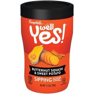 Campbell's Squash/Sweet Potato Sipping Soup - Butternut Squash & Sweet Potato - 11.10 oz - 8 / Carton