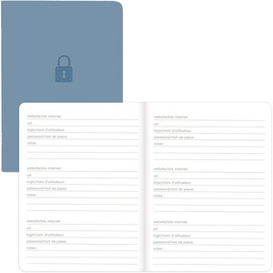 Rediform Password Notebook - 64 Pages - Sewn - 0.40