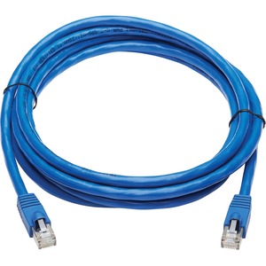 Tripp Lite by Eaton Cat6a 10G Snagless F/UTP Ethernet Cable (RJ45 M/M) PoE CMR-LP Blue 10 ft. (3.05 m)