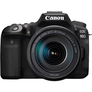 Canon EOS 90D 33 Megapixel Digital SLR Camera with Lens - 0.71in- 5.31in- Black - Autofo