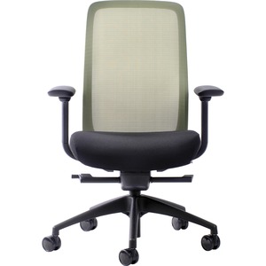 Eurotech+Vera+Mesh+Back+Executive+Chair+-+Black+Fabric+Seat+-+Mesh+Back+-+5-star+Base+-+Lime+-+1+Each