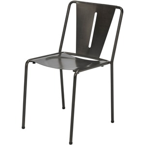 KFI Inicio Armless Indoor Chair - Steel Frame - Steel Gray - 1 / Carton