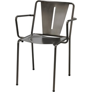 KFI Inicio Indoor Chair - Steel Frame - Steel Gray - 1 / Carton