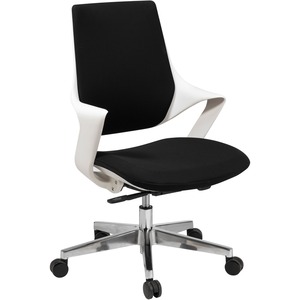 KFI+Ogee+Task+Chair+-+Fabric%2C+High+Density+Foam+%28HDF%29+Seat+-+5-star+Base+-+White+-+1+%2F+Carton