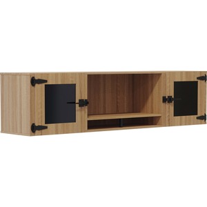 Mirella%E2%84%A2+72%E2%80%9D+Wall-Mounted+Hutch+with+Glass+Doors