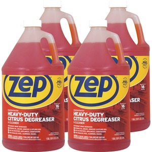 Zep+Heavy-Duty+Citrus+Degreaser+-+Concentrate+-+128+fl+oz+%284+quart%29+-+Heavy+Duty+-+Orange+-+4+%2F+Carton