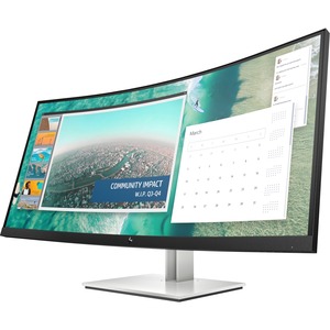 HP E344c 34" Class WQHD Curved Screen LCD Monitor - 21:9