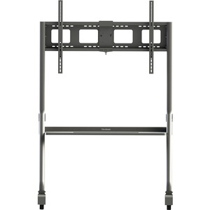 ViewSonic VB-STND-005 - VB-STND-005 slim trolley cart - Up to 98" Screen Support - 99.79 kg Load Capacity - 62.90" (1597.66 mm) Height x 45.70" (1160.78 mm) Width x 26" (660.40 mm) Depth