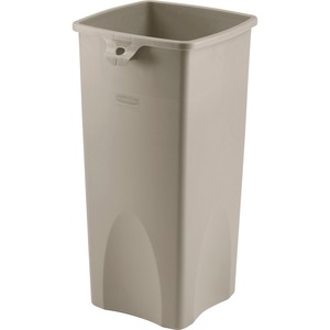 Rubbermaid+Commercial+Untouchable+Square+Container+-+23+gal+Capacity+-+Square+-+Durable%2C+Crack+Resistant+-+32.9%26quot%3B+Height+x+16.5%26quot%3B+Width+x+15.5%26quot%3B+Depth+-+Plastic+-+Beige+-+3+%2F+Carton