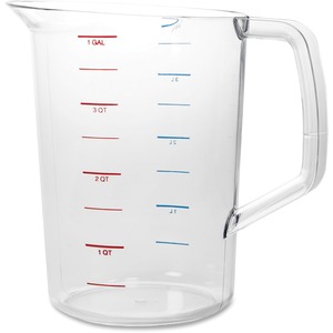 Rubbermaid+Commercial+Bouncer+4+Quart+Measuring+Cup+-+6+%2F+Carton+-+Clear+-+Polycarbonate+-+Measuring