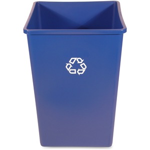 Rubbermaid+Commercial+Untouchable+Square+Recycling+Container+-+35+gal+Capacity+-+Square+-+Easy+to+Clean%2C+Weather+Resistant%2C+Compact+-+27.6%26quot%3B+Height+x+19.5%26quot%3B+Width+-+Plastic%2C+Resin+-+Blue+-+4+%2F+Carton