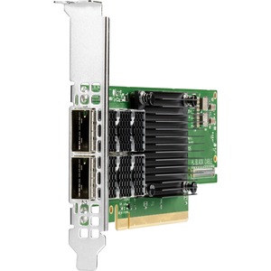 HPE MCX653106A-ECAT Infiniband/Ethernet Host Bus Adapter - PCI Express 4.0 x16 - 100 Gbit/
