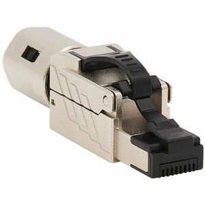 Tripp Lite by Eaton Cat6a RJ45 Plug - MPTL Shielded 100W High-Power PoE & PoE++ Zinc Die-Cast Black TAA