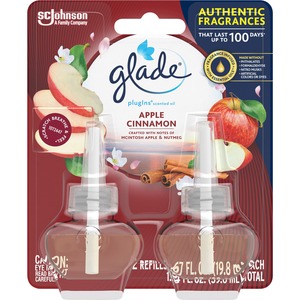 Glade+PlugIns+Apple+Cinnamon+Oil+Refill+-+Oil+-+1.3+fl+oz+%280+quart%29+-+Apple+Cinnamon+-+30+Day+-+2+%2F+Pack+-+Long+Lasting