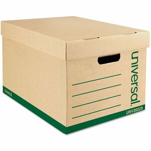 Universal+Storage+Case+-+Internal+Dimensions%3A+12%26quot%3B+Width+x+15%26quot%3B+Depth+x+10%26quot%3B+Height+-+Media+Size+Supported%3A+Letter%2C+Legal+-+Lift-off+Closure+-+Medium+Duty+-+Stackable+-+Corrugated+Fiberboard+-+Kraft%2C+Green+-+For+Box+File+-+12+%2F+Carton