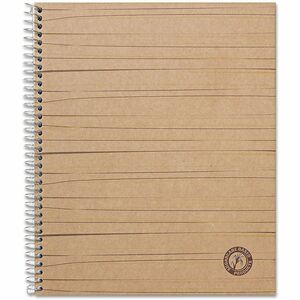 Universal+Notebook+-+1+Subject%28s%29+-+100+Sheets+-+Spiral+-+Medium+Ruled%2C+College+Ruled+Front+Ruling+-+15+lb+Basis+Weight+-+11%26quot%3B+Height+x+8.5%26quot%3B+Width+-+White+Paper+-+Brown+Kraft+Cover