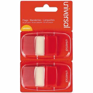 Universal+Flag+-+100+-+Rectangle+-+Red+-+Removable%2C+Self-stick%2C+Pop-up%2C+Repositionable+-+Dispenser+Included+-+100+%2F+Pack