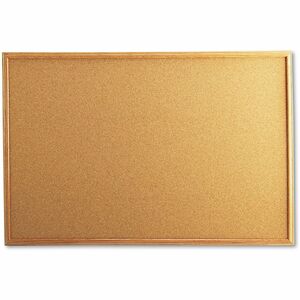 Universal+Bulletin+Board+-+24%26quot%3B+Board+Height+x+36%26quot%3B+Board+Width+-+Tan+Natural+Cork+Surface+-+Self-healing%2C+Corner%2C+Durable+-+Oak+Wood+Frame+-+1+%2F+Each