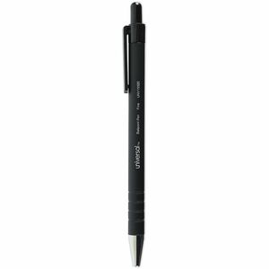 Universal+Ballpoint+Pen%2C+Retractable%2C+Fine+0.7+mm%2C+Black+Ink%2C+Black+Barrel%2C+Dozen+-+0.7+mm+Fine+Conical+Pen+Point+-+Retractable+-+Black+Ink+-+Black+Barrel+-+1+Dozen