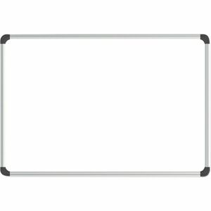Universal+Dry+Erase+Board+-+48%26quot%3B+%284+ft%29+Width+x+36%26quot%3B+%283+ft%29+Height+-+White+Steel+Surface+-+Satin+Aluminum+Frame+-+Magnetic+-+1+Each