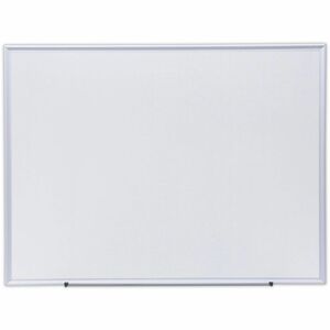 Universal+Deluxe+Melamine+Dry+Erase+Board%2C+48%26quot%3B+x+36%26quot%3B+%2C+White+Surface%2C+Satin+Aluminum+Frame+-+48%26quot%3B+%284+ft%29+Width+x+36%26quot%3B+%283+ft%29+Height+-+White+Melamine+Surface+-+Satin+Aluminum+Frame+-+1+Each