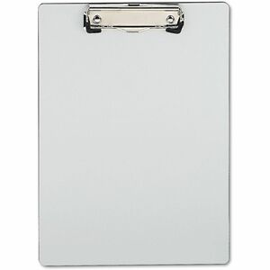 Universal+Clipboard+-+0.50%26quot%3B+Clip+Capacity+-+Storage+for+Paper+-+8+1%2F2%26quot%3B+x+11%26quot%3B+Sheet+Size+-+Plastic+-+Silver+-+1+Each