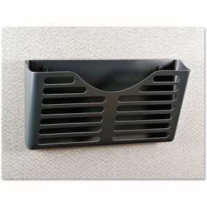 Universal+File+Pocket+-+1+Compartment%28s%29+-+7%26quot%3B+Height+x+13.50%26quot%3B+Width+x+3%26quot%3B+Depth+-+Charcoal+-+Plastic+-+1+Each