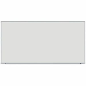 Universal+Dry+Erase+Board+-+96%26quot%3B+%288+ft%29+Width+x+48%26quot%3B+%284+ft%29+Height+-+White+Melamine+Surface+-+Anodized+Aluminum+Frame+-+1+Each