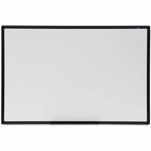 Universal+Dry+Erase+Board+-+36%26quot%3B+%283+ft%29+Width+x+24%26quot%3B+%282+ft%29+Height+-+White+Melamine+Surface+-+Black+Anodized+Aluminum+Frame+-+1+Each